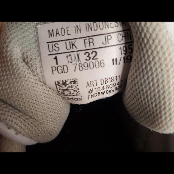 Adidas VL Court 2.0 Shoes Kids Grade School GS Size 1 K DB1831 - Picture 5 of 5